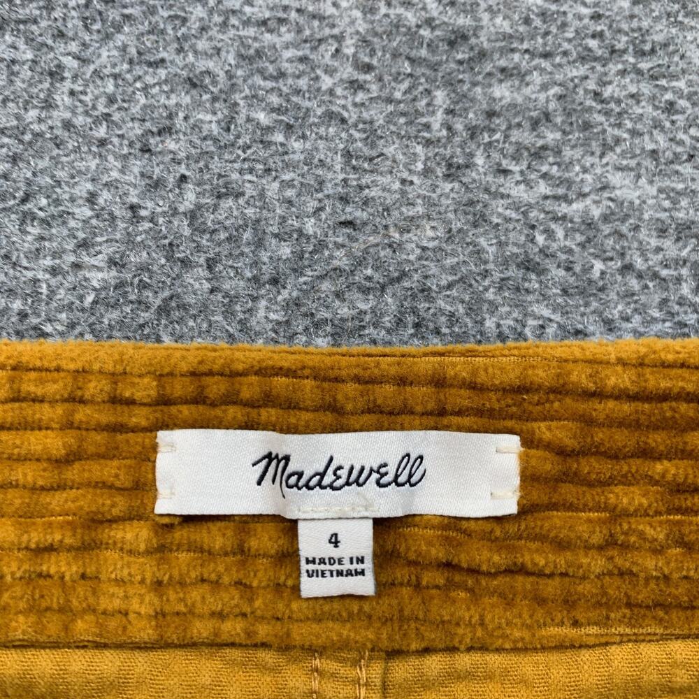 Madewell Skirt Womens 4 Roasted Pecan Corduroy A Line Patch Pocket Edition Mini - Picture 6 of 11